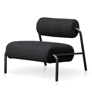 GABRIEL Arm Chair - Black Boucle