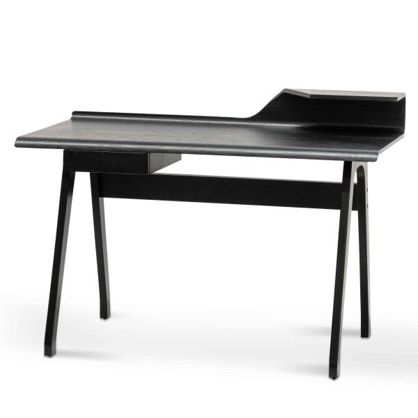 HILDA Wooden Home Office Desk - 1.25m Black