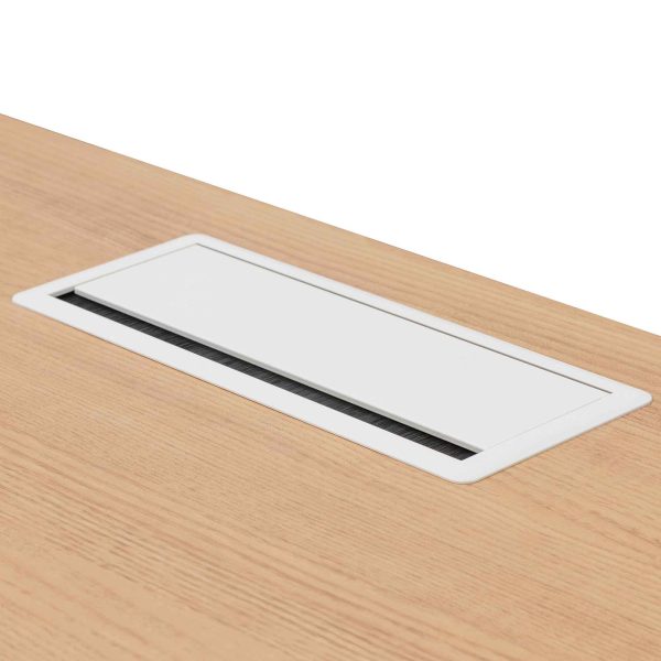 JOREY Office Desk - Natural and White - Image 6