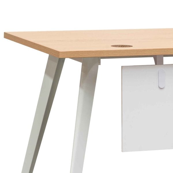 NELS Left Return Executive Office Desk - 1.6m Natural - Image 10
