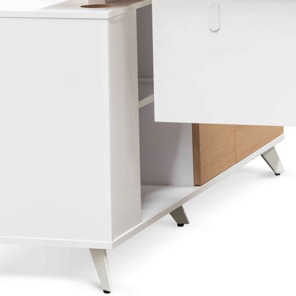 NELS Right Return Executive Office Desk - 1.6m Natural - Image 9