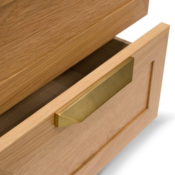 OLGA Bedside Table - Natural with Marble Top - Image 10