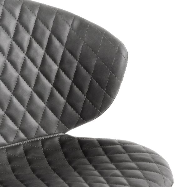 STEFFEN Office Chair - Charcoal with White Base - Image 6