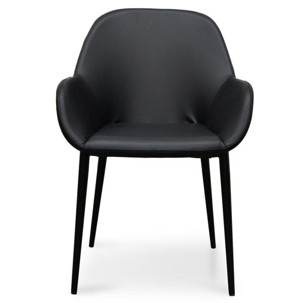 RAFAEL Dining Chair - Black PU - Image 3