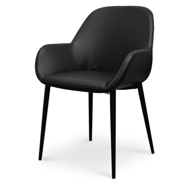 RAFAEL Dining Chair - Black PU