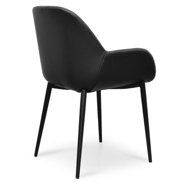 RAFAEL Dining Chair - Black PU - Image 4