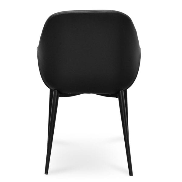 RAFAEL Dining Chair - Black PU - Image 5
