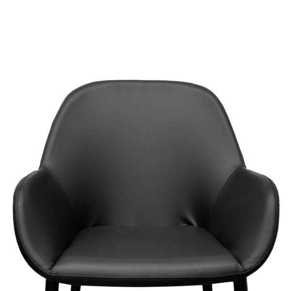 RAFAEL Dining Chair - Black PU - Image 6
