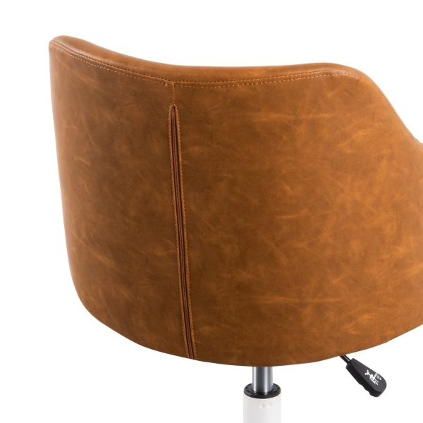 DENBY Office Chair - Tan with White Base - Image 6