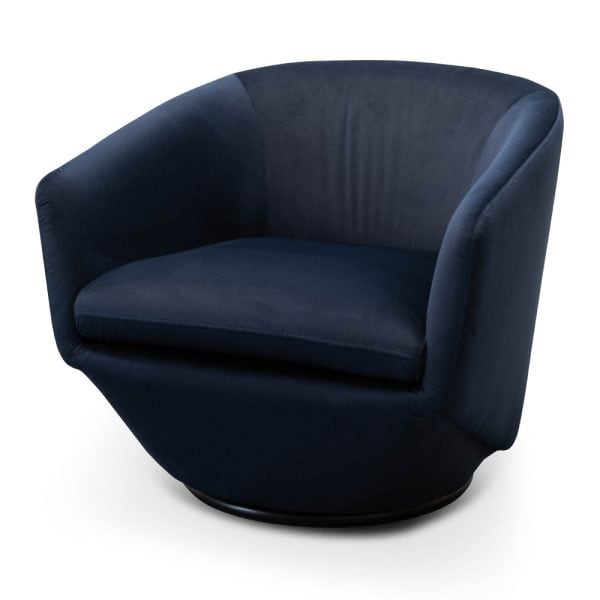 JOAQUIN Velvet Arm Chair - Navy