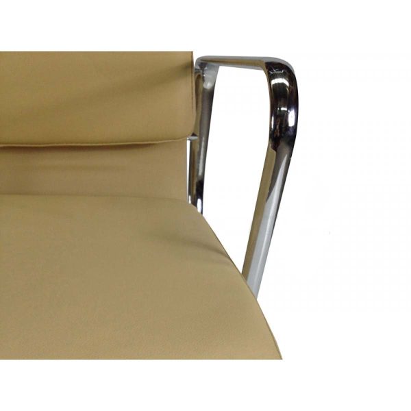 HAROLDO Low Back Office Chair - Light Brown Leather - Image 6