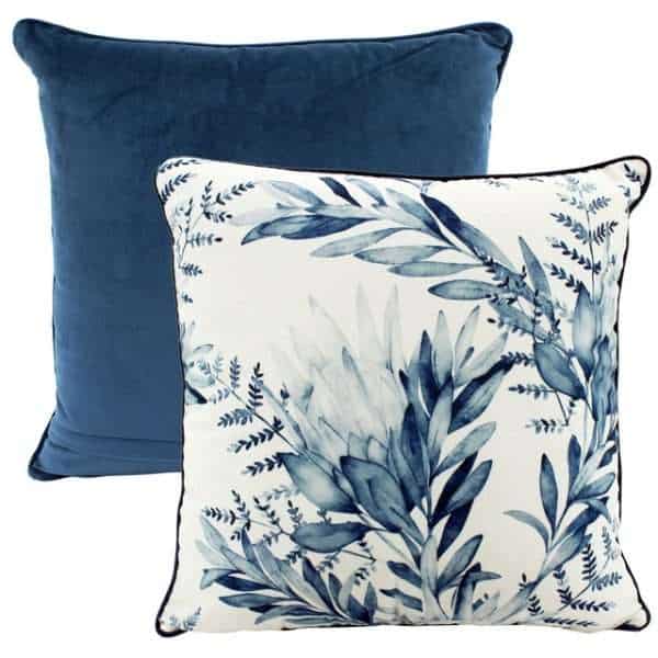 Watercolour Botany Velvet Cushion - 50 x 50 - Image 2