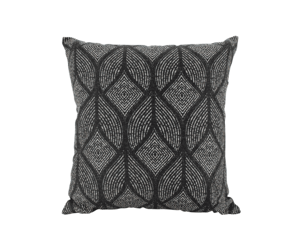 Ethereal Elegance Linen Cushion - Black 50 x 50