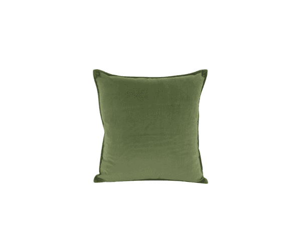 Velvet Cushion - Olive 45 x 45